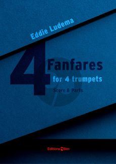 Ludema 4 Fanfares for 4 Trumpets (Score and Parts) (Level: intermediate)