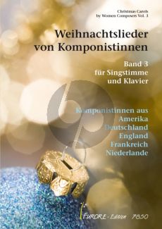 Album Weihnachtslieder von Komponistinnen fur Hohe Stimme und Klavier (Set mit Vol.1-2 und ein Cd Zusammen)