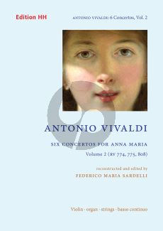 Vivaldi 6 Concertos for Anna Maria Vol. 2 Violin-Strings and Bc (Full Score) (edited and reconstructed by Federico Maria Sardelli)