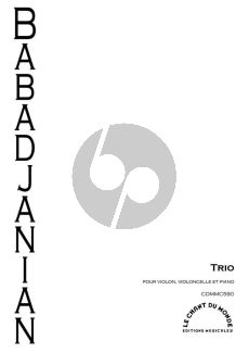 Babajanian Trio Violin-Cello and Piano (Score/Parts)