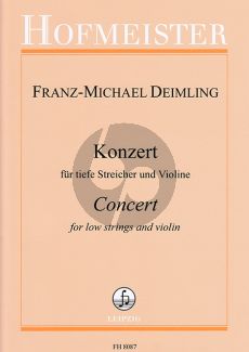 Deimling Konzert für tiefe Streicher und Violine Partitur