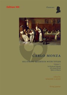 Monza Six String Quartets with Titles Vol. 1 No. 1 - 3 (Score/Parts) (edited by Simone Laghi)