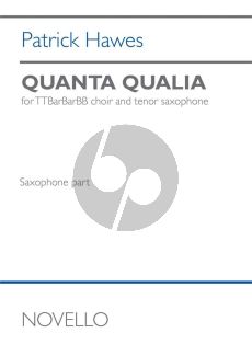 Hawes Quanta Qualia TTBarBarBB and Tenor Saxophone (Tenor Saxophone Part)