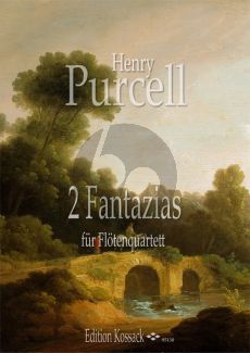 Purcell 2 Fantazias für Flötenquartett (4. Altflöte) (Part./Stimmen) (arr. Britta Roscher)