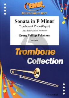 Telemann Sonata F Minor for Trombone and Piano (or Organ) (Arranged by John Glenesk Mortimer)