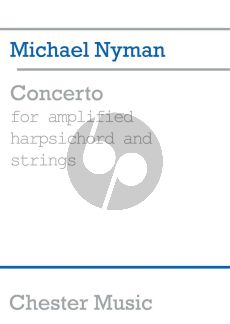 Nyman Concerto for Amplified Harpsichord and Strings Score