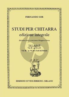 Sor Studi Vol.1 Op.6-29 Guitar (Chiesa)