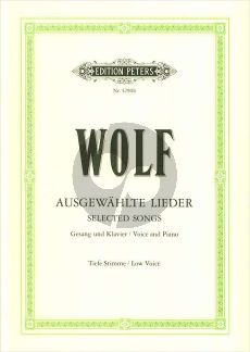 Wolf 51 Ausgewahlte Lieder (Tief) (Elena Gerhardt)