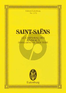 Saint-Saens Le Carnaval des Animaux Study Score