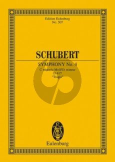 Schubert Symphonie No. 4 c-moll D 417 Studienpartitur