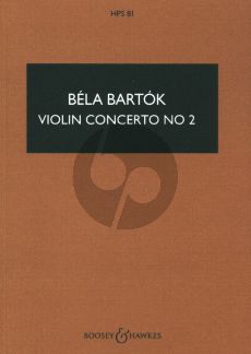 Bartok Violin Concerto No.2 Studyscore