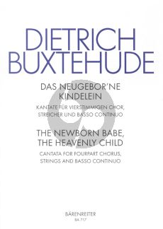 Buxtehude Neugeborene Kindelein Gem.Chor-Str.-Bc Partitur-Stimmen