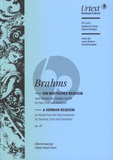 Brahms Ein Deutsches Requiem Op. 45 Klavierauszug (edited by Michael Musgrave and Michael Struck)