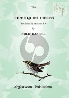 Hansell 3 Quiet Pieces 3 Clarinets (Bb) (3 Scores)