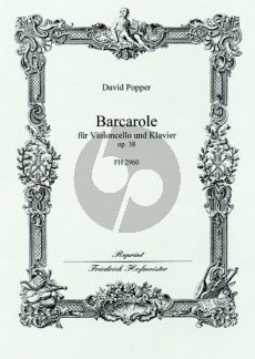 Popper Barcarolle Op.38 Violoncello-Klavier