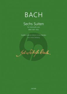 Bach Sechs Suiten BWV 1007–12 Violoncello (Quellenkritische Edition in 3 Banden von Jonas Seeberg)