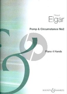 Elgar Pomp and Circumstance March No.2 Op. 39 No.2 for Piano 4 Hands