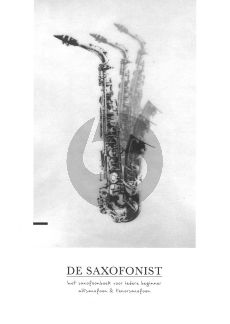 Francke Voermans De Saxofonist - Methode voor Altsaxofoon en Tenorsaxofoon - Boek met Audio Online