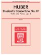 Huber Concertino G-major No.4 Op.8 for Violin and Piano (Student Concertino) (Ambrosio)