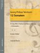 Telemann 12 Sonaten Vol.2 No.4-6 fur Flote [oder Violine] und Bc (Herausgeber Herbert Kolbel) (Erstausgabe)