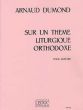 Dumond Sur un theme Lithurgique Orthodoxe pour Guitare