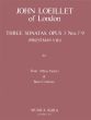 Loeillet  3 Sonatas Op.3 Nos.10-12 (Priestman VIII) (Flute[Ob./Vi.]-Bc