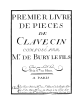 Bury Pieces de Clavecin (Semi-Facs.with Modern Keys)