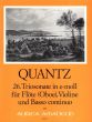 Quantz Triosonate e-moll QV2:21 fur Flote [Oboe], Violine [Oboe] und Bc Partitur und Stimmen (Herausgeber Christiane Gevert)