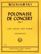 Wieniawski Polonaise de Concert Op.4 for Violin and Piano (Edited by Zino Francescatti)