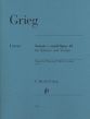 Grieg Sonate c-moll Op. 45 fur Violine und Klavier (Herausgeber Egon Voss) (Henle-Urtext)