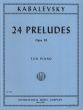 Kabalevsky 24 Preludes Op.38 Piano