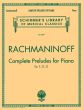 Rachmaninoff Preludes Complete Op.23 - 32 and Op.3 No.2 (Schirmer)