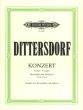 Dittersdorf Konzert E dur Kontrabass und Orchester (Klavierauszug) (Franz Tischer-Zeitz)