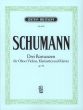 Schumann 3 Romanzen Op.94 Oboe {Violine oder Klarinet in A] und Klavier (Urtext herausgegeben von Joachim Draheim)