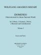 Mozart Idomeneo KV 366 Vol. 1 2 Ob- 2 Clar- 2 Hrns- 2 Bsns and Contrabsn (Score/Parts) (J.N. Wendt)