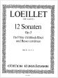 Loeillet 12 Sonaten Op.3 Vol.2 No.4-6 fur Flote [Altblockflote] und Bc (Herausgeber Istvan Máriássy)