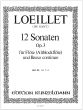 Loeillet 12 Sonaten Op.3 Vol.3 No.7-9 fur Flote [Altblockflote] und Bc (Herausgeber Istvan Máriássy)