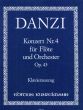 Danzi Konzert No. 4 D-dur Op. 43 Flöte und Orchester (Klavierauszug) (Hans-Dieter Förster)