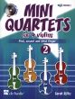 Stiles Mini Quartets Vol.2 for 4 Violins (First-Second and Third Finger) (1.Pos.) (Bk-Cd) (Score/Parts)