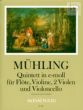 Quintet e-minor Op.27 (Flute-Vi.- 2 Va.-Vc.) (Score/Parts)