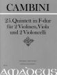 Cambini Quintet No.25 F-major 2 Vi.-Va.- 2 Vc. (Score/Parts) (Bernhard Pauler)