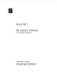 Part Da pacem Domine (2004) SATB-Orchestra Study Score