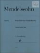 Mendelssohn Venetianische Gondellieder Klavier (edited by Ernst Herttrich and Rudolf Elvers)