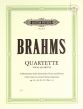 Brahms Quartets op.31 - 64 - 92 - 112 no.1 - 2 for 4 Solo Voices or Mixed Chorus and Piano (Soldan)