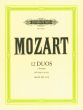 Mozart 12 Duos KV Anh.152 (Op.70) Vol.3 (No.9 - 12) fur 2 Violinen (Stimmen) (Herausgeber Andreas Schulz)