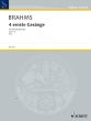 Brahms 4 Ernste Gesange op.121 for Bass Voice and Piano