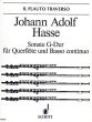 Hasse Sonate G-dur Flöte[Ob./Vi.]-Bc (edited by Hugo Ruf)