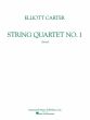 Carter String Quartet No.1 Score (1951)