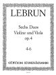 Lebrun 6 Duos Op. 4 Vol. 2 Violine und Viola (No. 4 - 6)