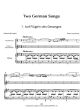 Lachner 2 German Songs Voice, Clarinet and Piano or 2 Clarinets and Piano Score and Parts